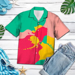 Amazing Colorful Alaska Painting Pattern Hawaiian Shirt, Hawaiian For Gift