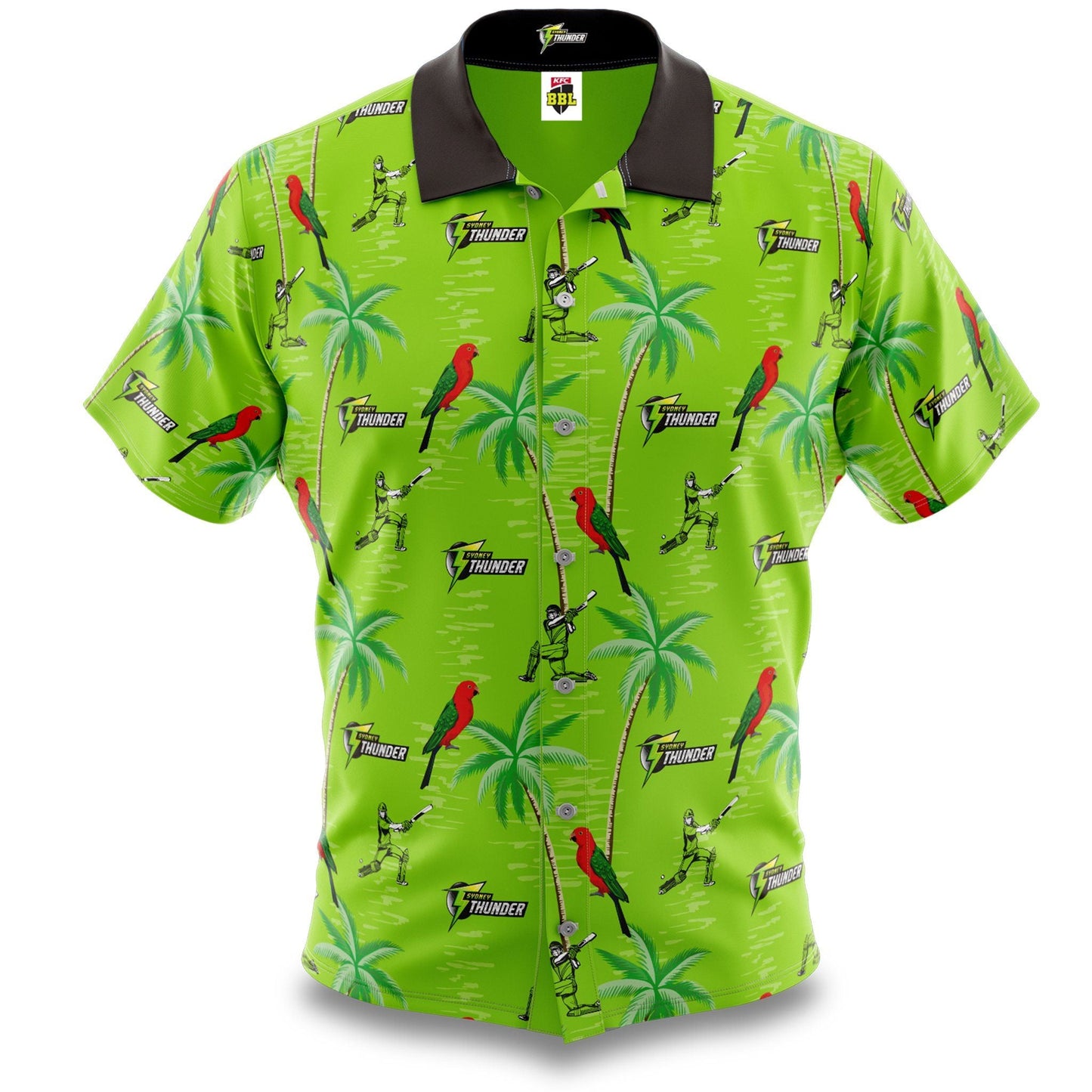 Bbl Sydney Thunder Hawaiian Aloha Shirt Hawaiian Shorts Beach Short Sleeve, Hawaiian Shirt Gift, Christmas Gift