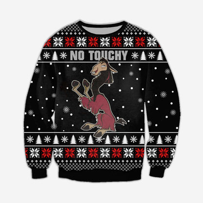 No Touchy Knitting Pattern 3D Print Ugly Sweater Hoodie All Over Printed,Christmas Ugly Sweater,Christmas Gift,Gift Christmas 2022
