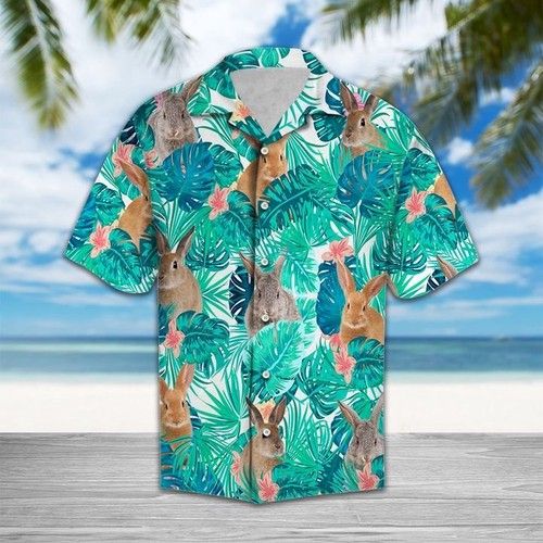 Rabbit Hawaiian Shirt Summer, Hawaiian Shirt Gift, Christmas Gift