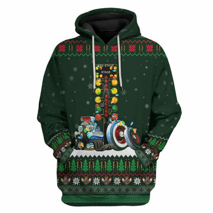 3D Drag Racing Custom T-Shirt Hoodie Bekleidung