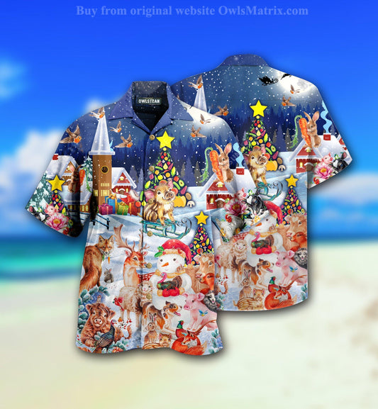 Christmas Happy Animals Limited - Hawaiian Shirt, Hawaiian Shirt Gift, Christmas Gift