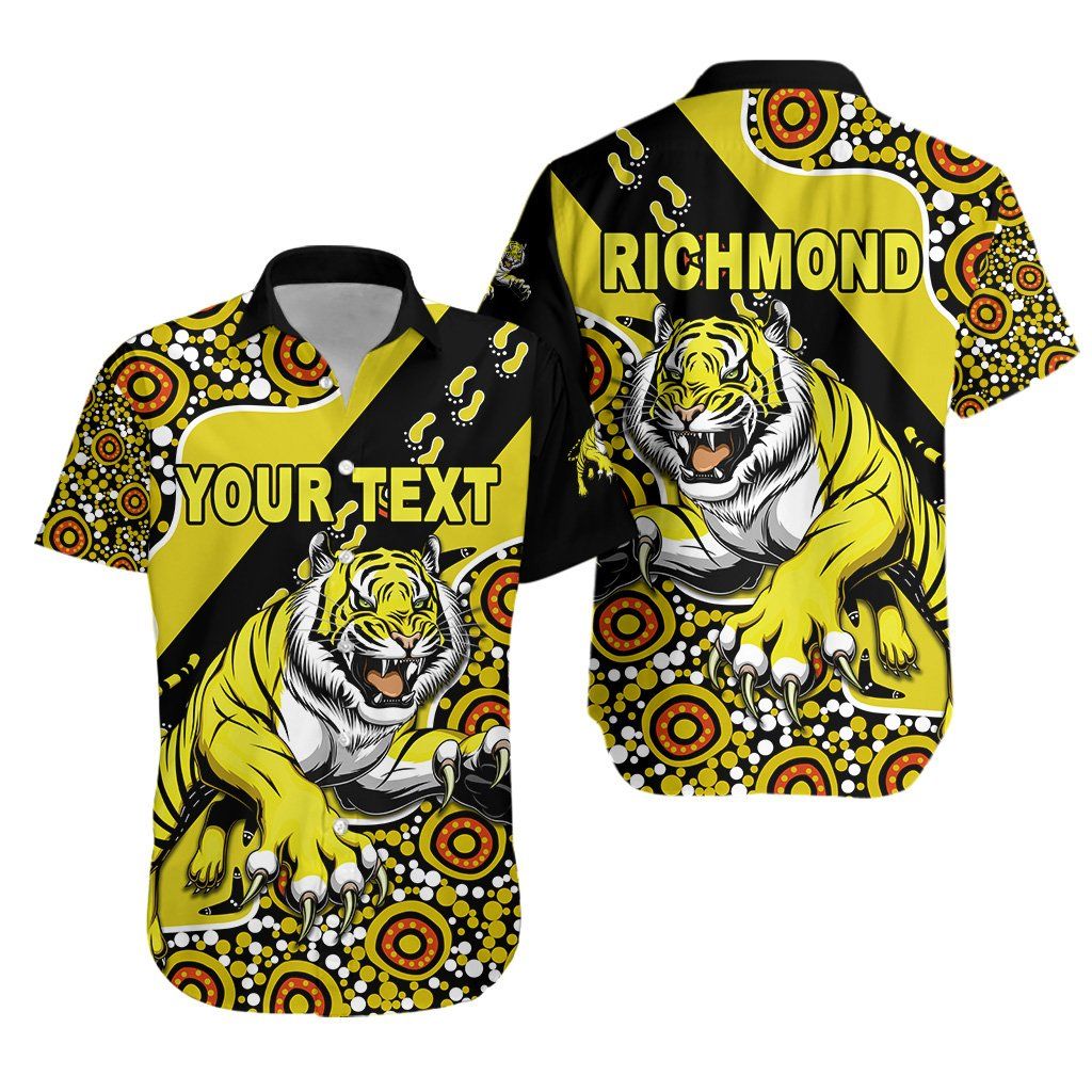Richmond Hawaiian Aloha Shirt Indigenous Tigers K8 Hawaiian Shorts Beach Short Sleeve, Hawaiian Shirt Gift, Christmas Gift
