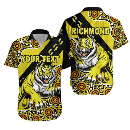 Richmond Hawaiian Aloha Shirt Indigenous Tigers K8 Hawaiian Shorts Beach Short Sleeve, Hawaiian Shirt Gift, Christmas Gift