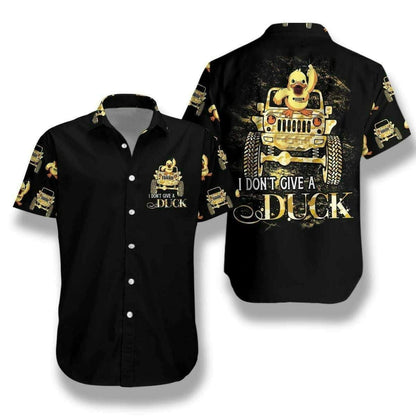 Golden Jeep I Don't Give A Duck Hawaiian Shirt, Hawaiian Shirt Gift, Christmas Gift