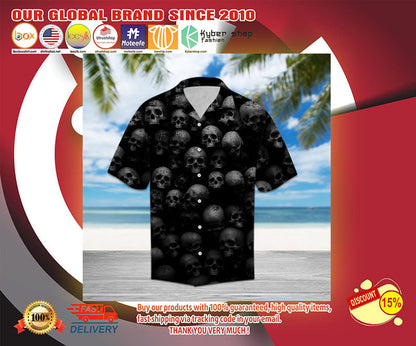 Skull Hawaiian Shirt, Hawaiian Shirt Gift, Christmas Gift