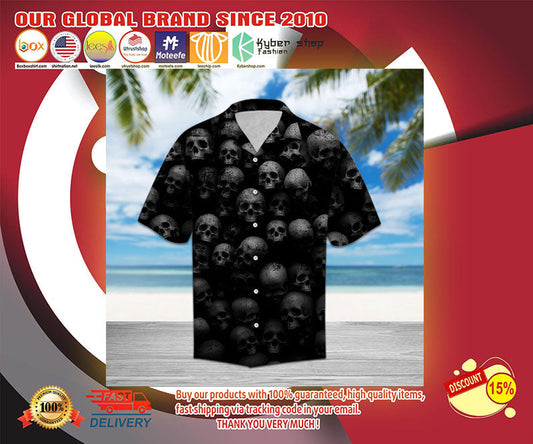 Skull Hawaiian Shirt, Hawaiian Shirt Gift, Christmas Gift