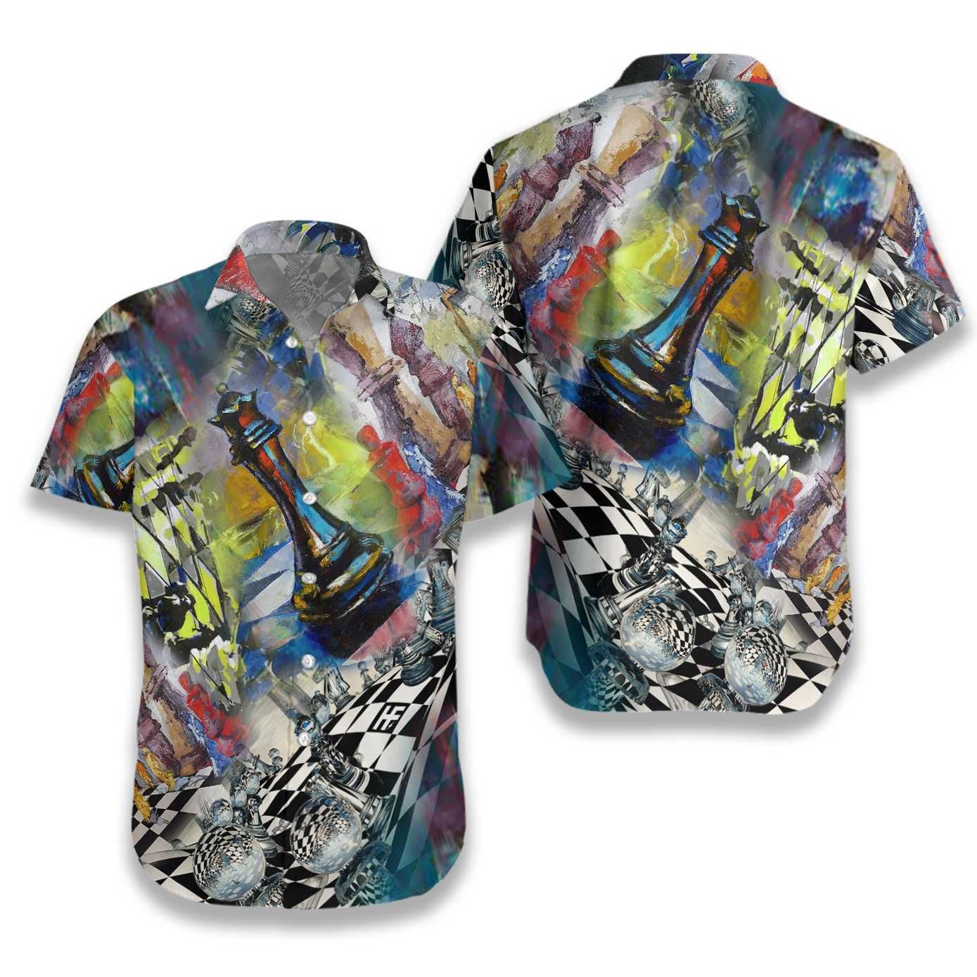 Chess Can Be Beautiful Hawaiian Aloha Shirt Hawaiian Shorts Beach Short Sleeve_Hawaiian Shirt Gift, Christmas Gift