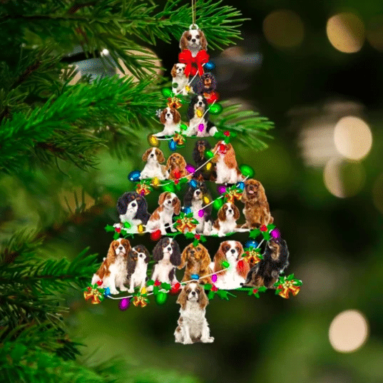 Cavalier King Charles Spaniel Christmas Ornament, Happy Christmas Ornament, Christmas Gift, Christmas Decoration