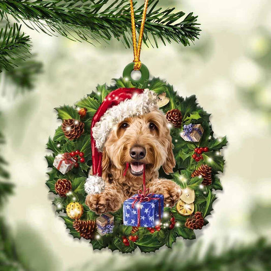 Goldendoodle And Christmas Gift For Her Gift For Him Gift For Goldendoodle Lover Ornament, Christmas Gift,Christmas Decoration
