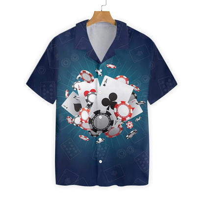 If You Can't Beat Them Bluff Them Design Hawaiian Shirt, Hawaiian Shirt Gift, Christmas Gift
