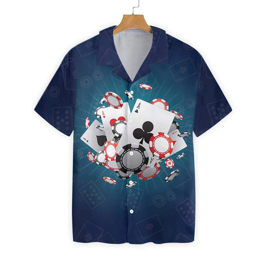 If You Can't Beat Them Bluff Them Design Hawaiian Shirt, Hawaiian Shirt Gift, Christmas Gift