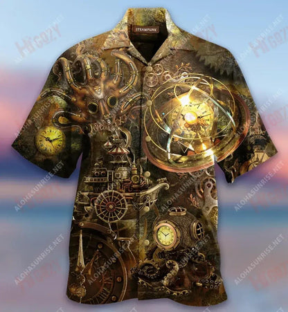 Steampunk Revolution Short Short Sleeve Shirt Hobbies Hawaiian T Shirts Tactical Hawaiian Shirt Hawaiian Shirt Pattern, Hawaiian Shirt Gift, Christmas Gift