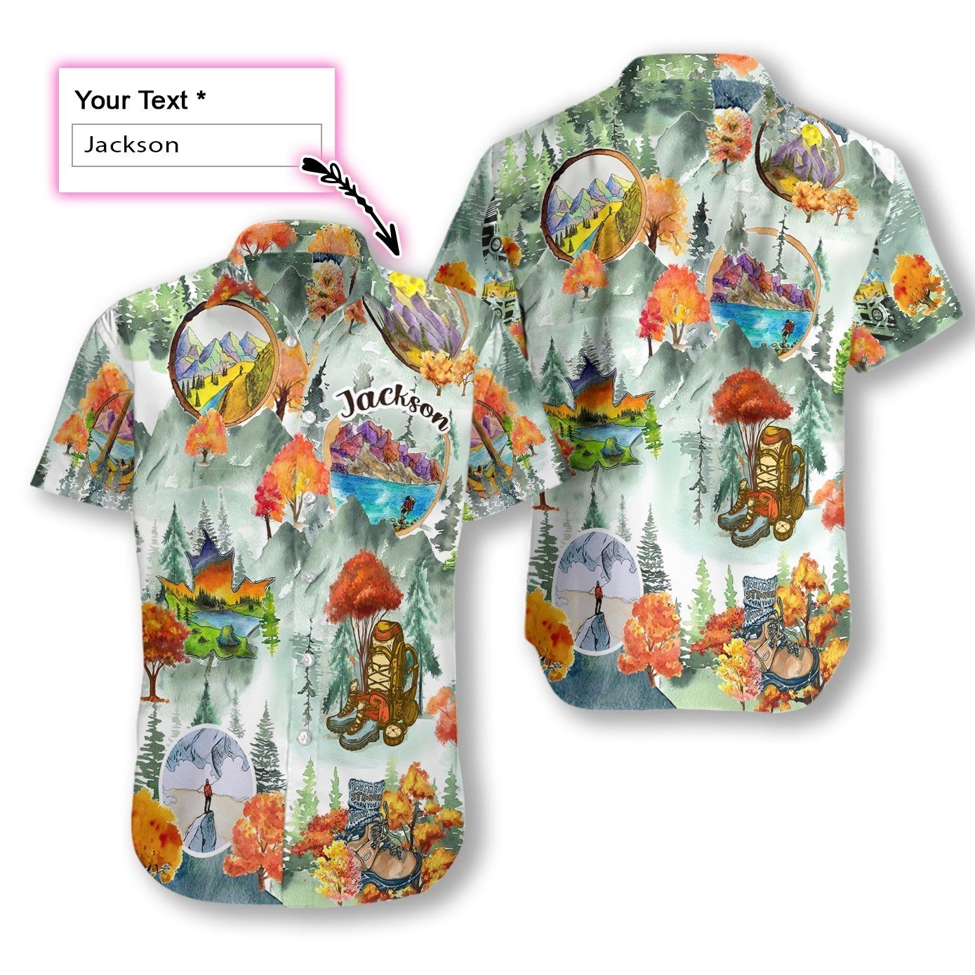 Hiking Ez15 2810 Custom Hawaiian Aloha Shirt Hawaiian Shorts Beach Short Sleeve, Hawaiian Shirt Gift, Christmas Gift
