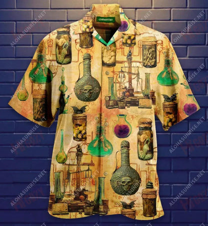 There'S Nothing Colder Than Chemistry Short Hawaiian Shirt Summer Hawaiian T Shirts Custom Hawaiian Shirts Hawaiian Shirts For Women, Hawaiian Shirt Gift, Christmas Gift