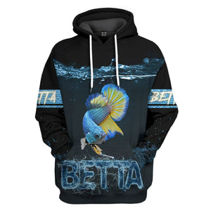 3D Betta Lovers Custom Tshirt Hoodie Apparel