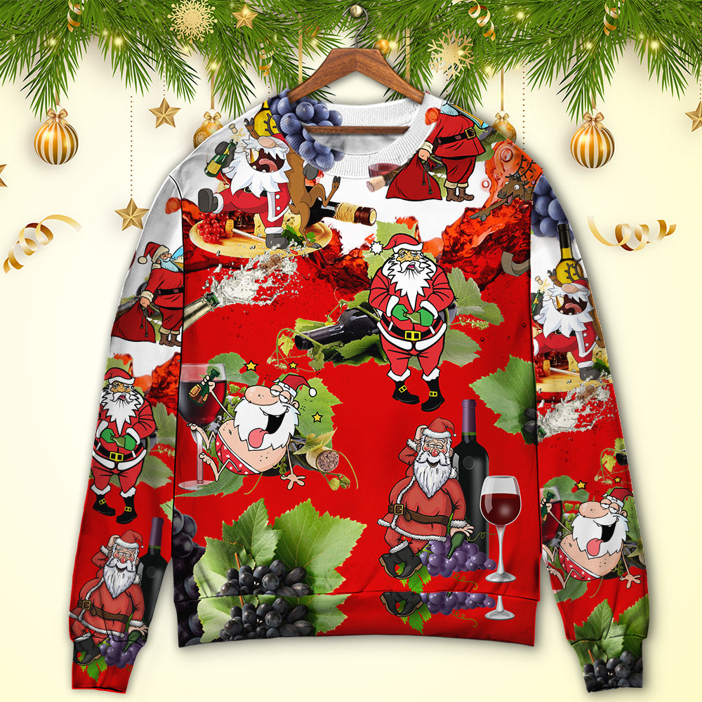 Christmas Santa Get Drunk At Christmas Party Ugly Christmas Sweater, Christmas Gift, Gift Christmas 2024