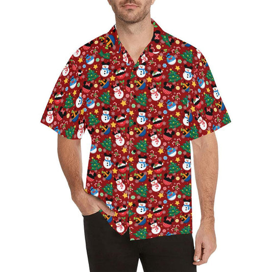 Red Theme Cute Christmas Ornaments Hawaiian Shirt,Hawaiian Shirt Gift, Christmas Gift