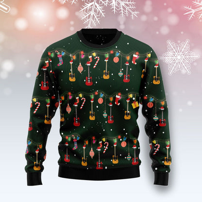 Christmas Instrument Guitar Ugly Christmas Sweater, Christmas Ugly Sweater,Christmas Gift,Gift Christmas 2022