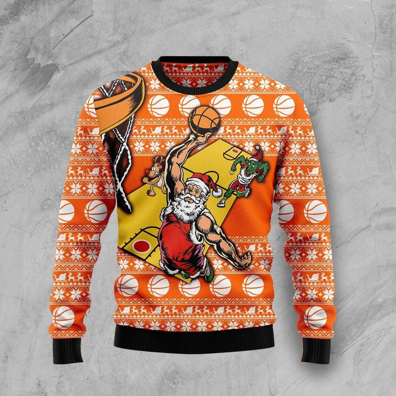 Basketball Santa Claus Ugly Christmas Sweater, Christmas Gift, Gift Christmas 2024
