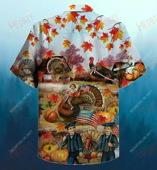 Give Thanks Thanksgiving 2020 Short Hawaiian Shirt Ocean Aloha Shirt Tactical Hawaiian Shirt Funny Hawaiian Shirts, Hawaiian Shirt Gift, Christmas Gift