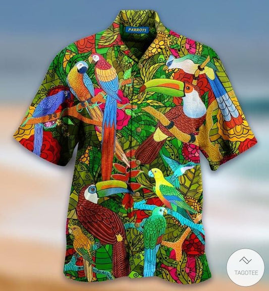 Parrots Hawaiian Shirt, Hawaiian Shirt Gift, Christmas Gift