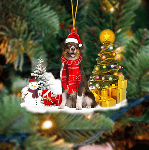 Australian Shepherd Christmas Ornament, Christmas Ornament Gift, Christmas Gift, Christmas Decoration