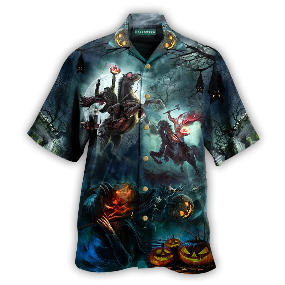 Flying Dragon With Skull Gift For Halloween Hawaiian Shirt, Hawaiian Shirt Gift, Christmas Gift