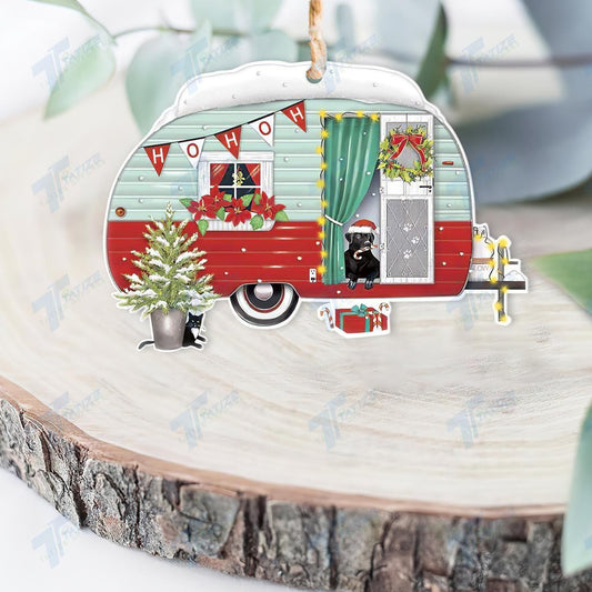 Christmas Camper Acrylic Ornament, Christmas Gift, Christmas Decoration