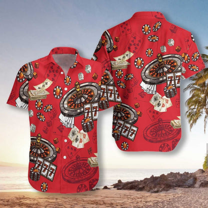 Buy Casino Red Hawaiian Aloha Shirts -Hawaiian Shirt Gift, Christmas Gift