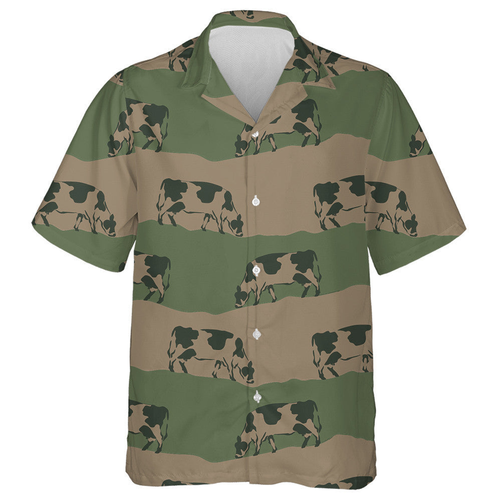 Classic Cows Grazing In The Meadow Hawaiian Shirt, Hawaiian For Gift