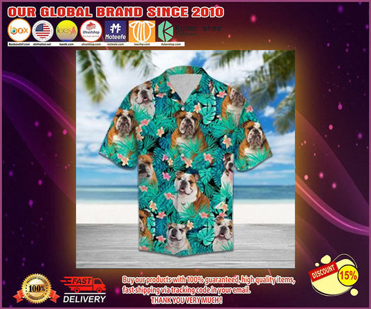Bulldog Hawaiian Shirt, Hawaiian Shirt Gift, Christmas Gift