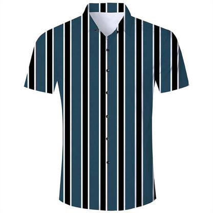 Buy Mens Hawaiian Shirts Stripe-Hawaiian Shirt Gift, Christmas Gift