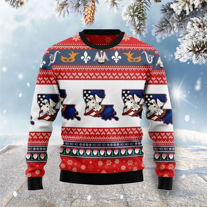 Awesome Louisiana Ugly Christmas Sweater,Christmas Ugly Sweater,Christmas Gift,Gift Christmas 2022