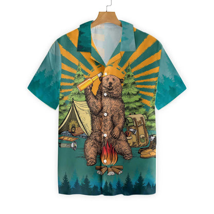 Brown Bear Life Is Better With Beer Design Hawaiian Shirt, Hawaiian Shirt Gift, Christmas Gift