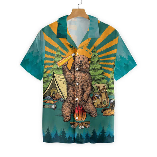 Brown Bear Life Is Better With Beer Design Hawaiian Shirt, Hawaiian Shirt Gift, Christmas Gift