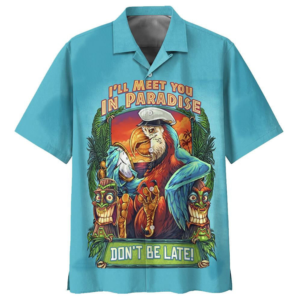 Custom I'll Meet You In Paradise Pattern Hawaiian Shirt, Hawaiian Shirt Gift, Christmas Gift