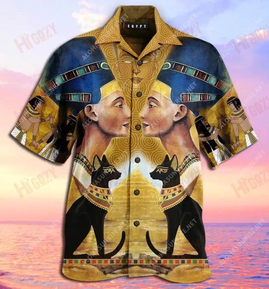 Let'S Explore Ancient Egypt Unisex Short Sleeve Shirt Ocean Hawaiian T Shirts Best Hawaiian Shirts Funny Hawaiian Shirts, Hawaiian Shirt Gift, Christmas Gift
