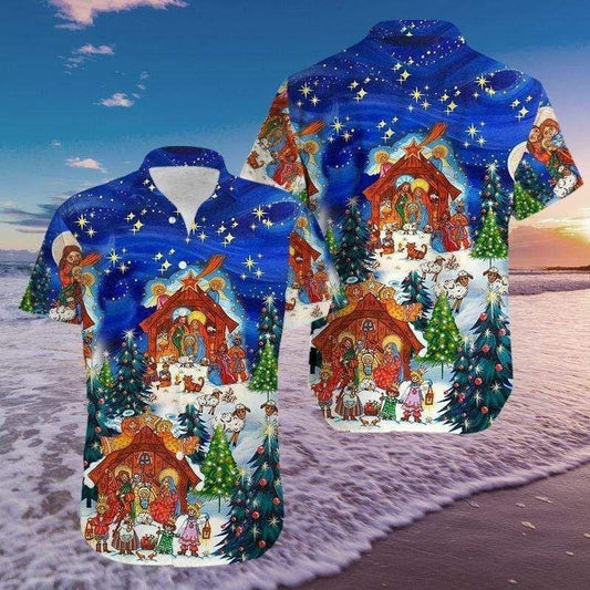 Cool Design Hawaiian Shirt Christmas It Is All About Jesus, Hawaiian Shirt Gift, Christmas Gift