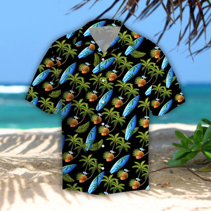 Coconut Island Hibiscus Tropical Hawaiian Shirt Summer Shirt, Hawaiian Shirt Gift, Christmas Gift