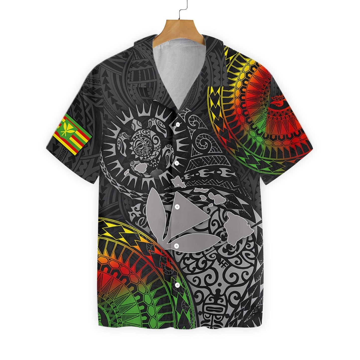 Kanaka Maoli Pattern On Grey Background Design Hawaiian Shirt, Hawaiian Shirt Gift, Christmas Gift