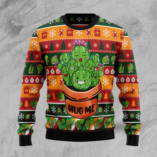 Cactus Hug Me Ugly Christmas Sweater, Christmas Ugly Sweater,Christmas Gift,Gift Christmas 2022