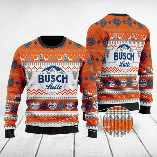 Busch Latte Ugly Christmas Sweater, Christmas Ugly Sweater,Christmas Gift,Gift Christmas 2022