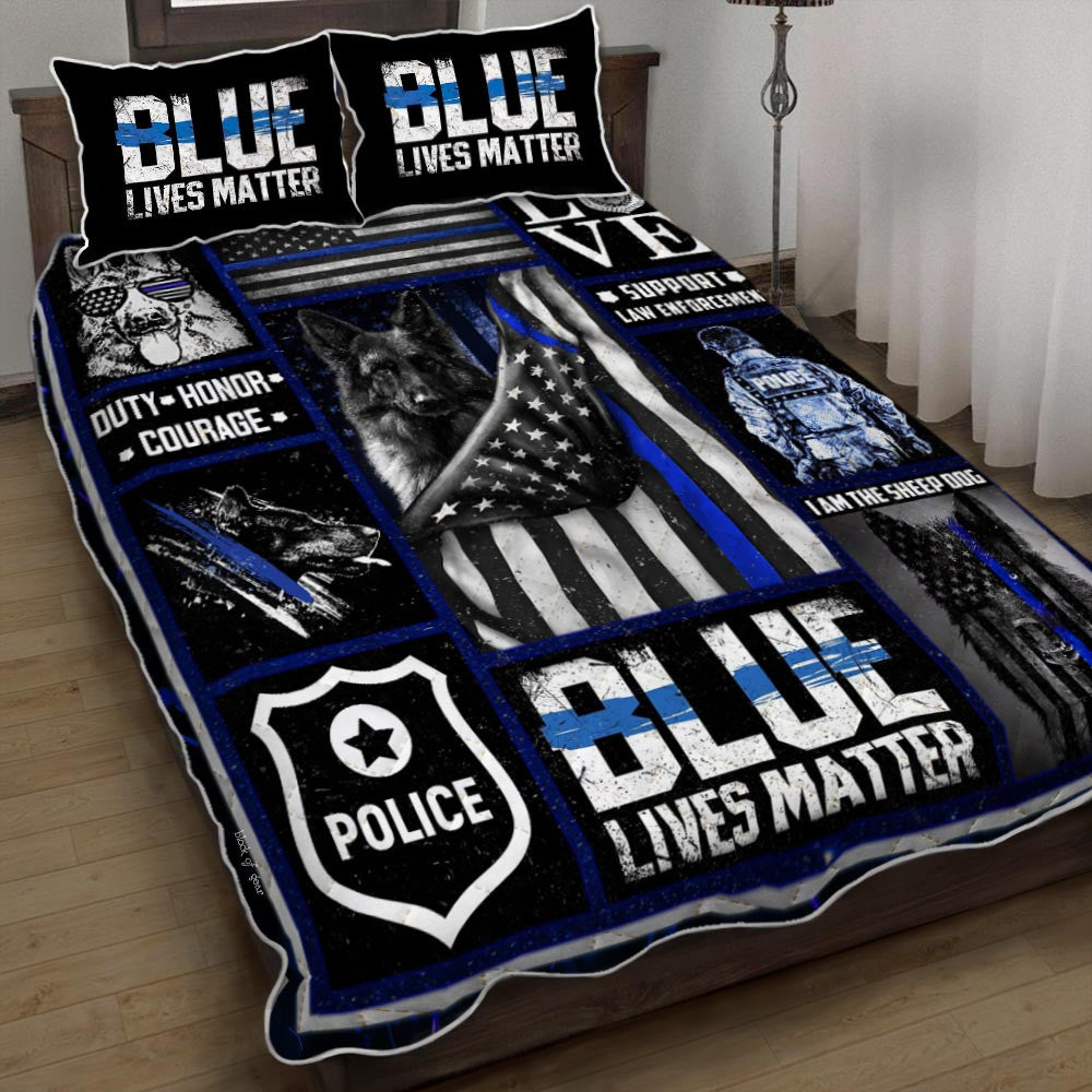 German Shepherd - Police Dog Quilt Bedding Set  Bedroom Set Bedlinen 3D,Bedding Christmas Gift,Bedding Set Christmas