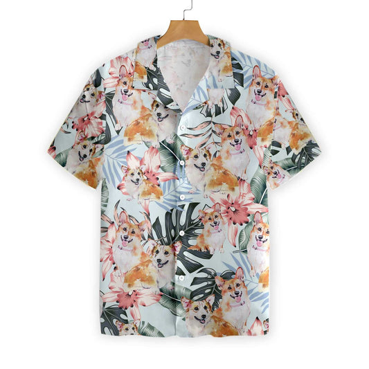 Corgi Life Love Mother Nature Design Hawaiian Shirt,Hawaiian Shirt Gift, Christmas Gift