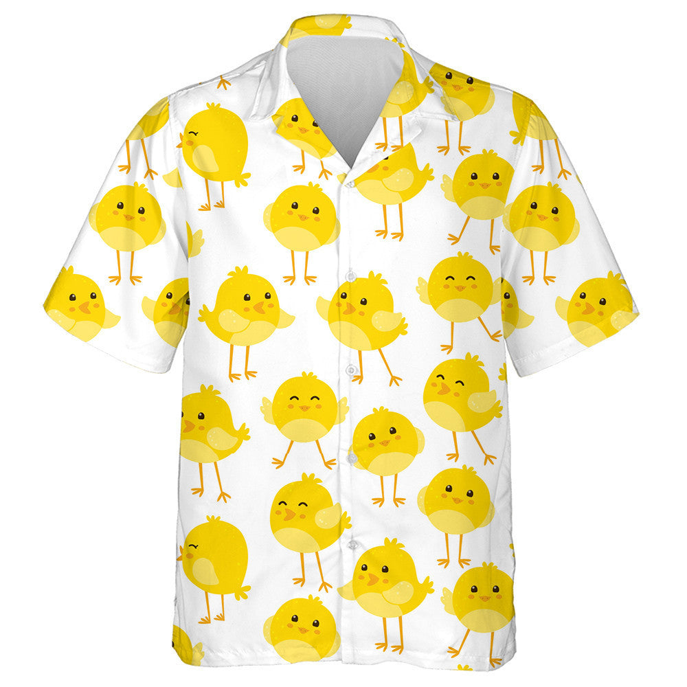 Cute And Adorable Yellow Chicken Dancing And Singing Hawaiian Shirt, Hawaiian Shirt Gift, Christmas Gift