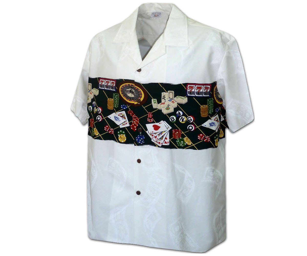 Vegas Baby White Hawaiian Aloha Shirt Hawaiian Shorts Beach Short Sleeve, Hawaiian Shirt Gift, Christmas Gift