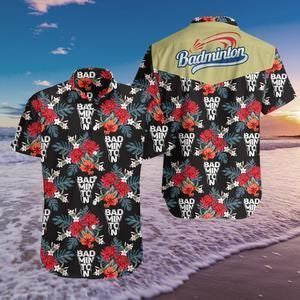 Badminton Hawaiian Shirt, Hawaiian Shirt Gift, Christmas Gift
