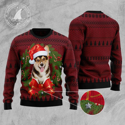 Corgi Wreath Ugly Christmas Sweater, Christmas Ugly Sweater,Christmas Gift,Gift Christmas 2022