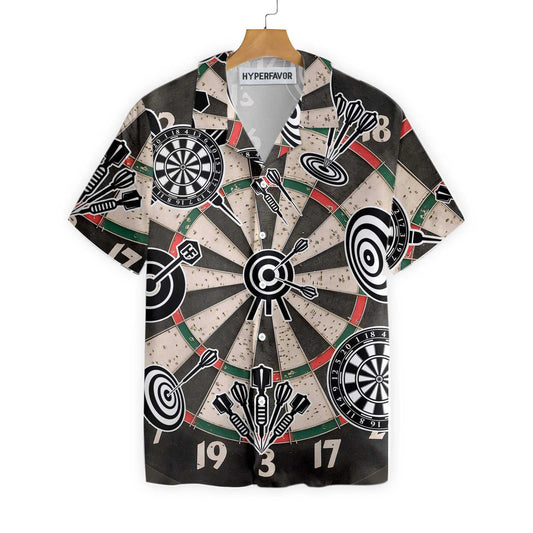 Classic Darts Icon Game Design Hawaiian Shirt, Hawaiian For Gift